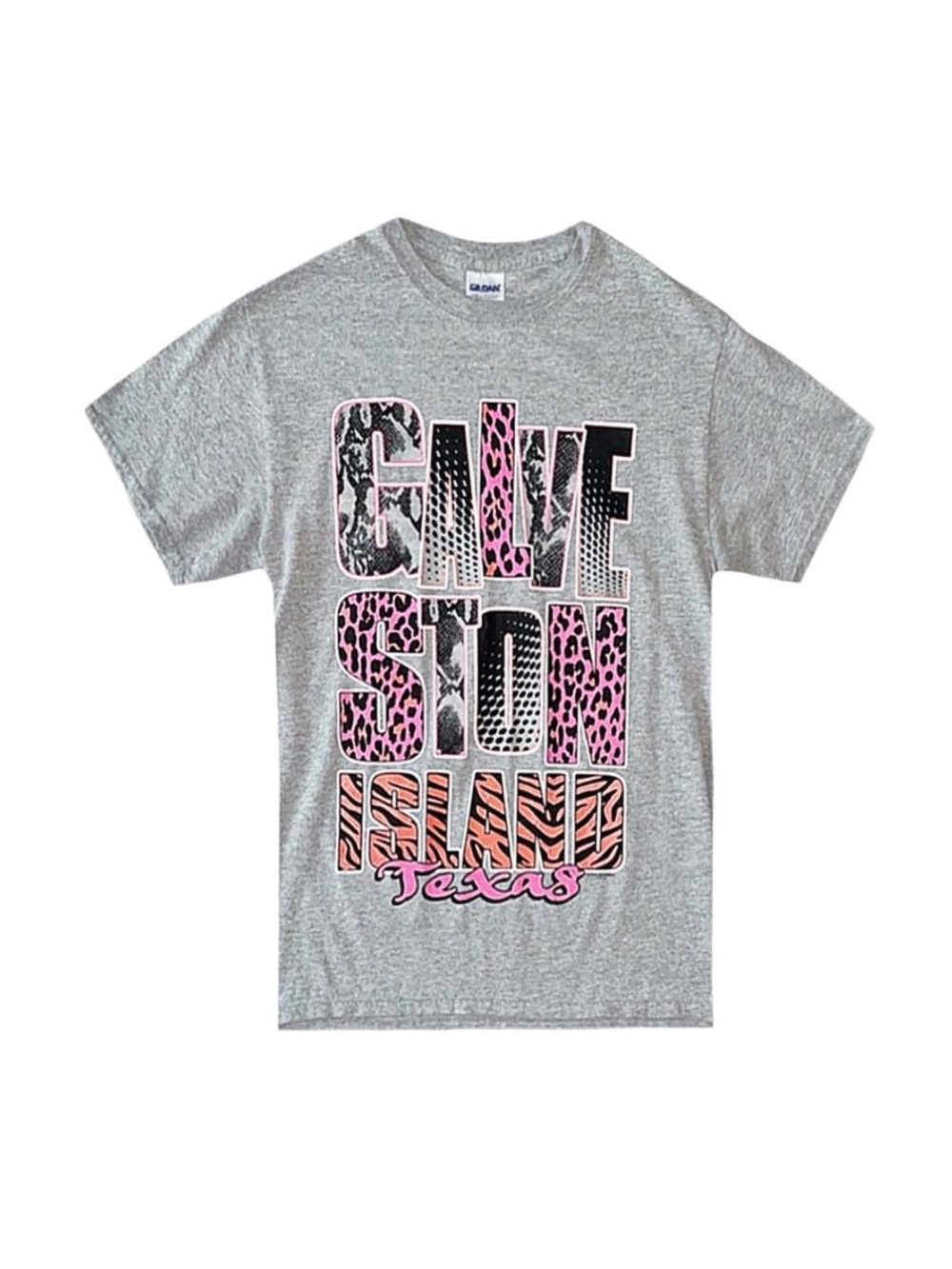 GILDAN Women's Grey Graphic Short Sleeve Top